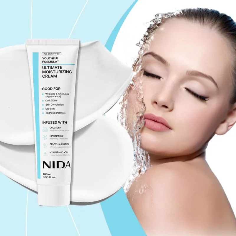 NIDA Ultimate Moisturizing Cream Anti-Aging Repairing Calming Pore Moisturizer Repair Redness Whitening Essence Skin Car image 4