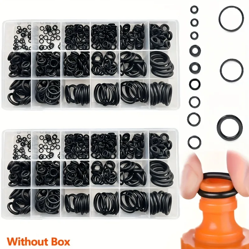 225pcs O-Ring Kit: Durable Rubber Seals for Automotive & Machinery, Ideal for Plumbing - Oil & Water Resistant, Assorted image 3