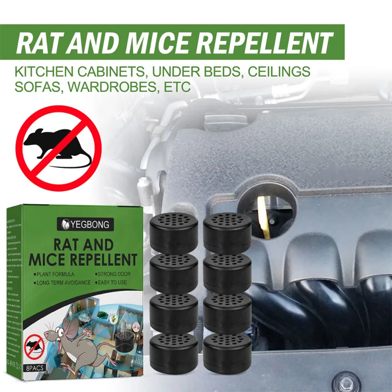 8Pcs Mice Repellent Deterrent Anti-Mouse Ball Rat Repellent Non-toxic Safe Peppermint Oil for Outdoor Indoor Pest Insect image 2