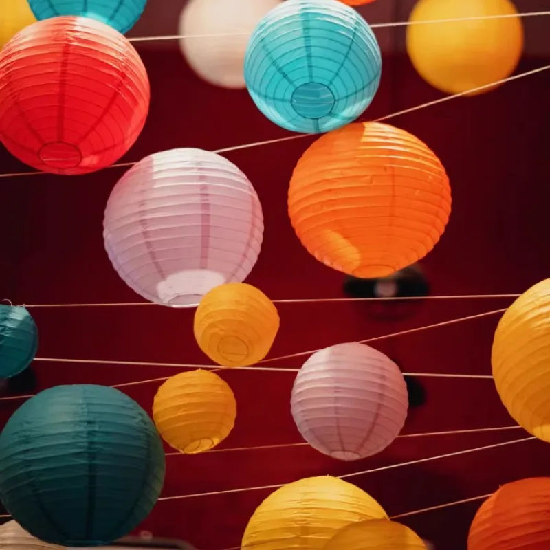 4-6-8-10-12-14-16inch Round Chinese Paper Lanterns Birthday Wedding Decor Gift Craft DIY White Hanging Lantern Ball Supp image 1