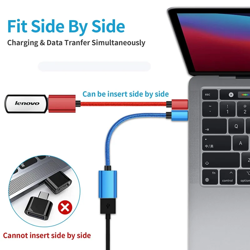 Universal OTG USB 3.0 Adapter Cable Type C Male To USB A Female Usb Data Cord OTG Adapter For Macbook iPhone Xiaomi Mobi image 5