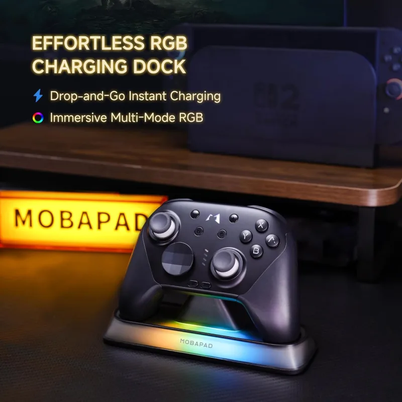 MOBAPAD CHITU 2 Pro 2 HD Bluetooth Controller with Charging Dock TMR Joysticks For Nintendo Switch 1/2 PC Android iOS Gamepad - image 6