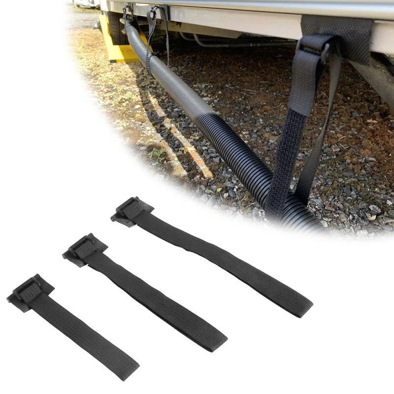 3PCS Caravan Waste Water Pipe Straps + 6PCS EHU Cable Fresh Water Inlet Pipe Support Straps Kits Camper RV Accessories image 4