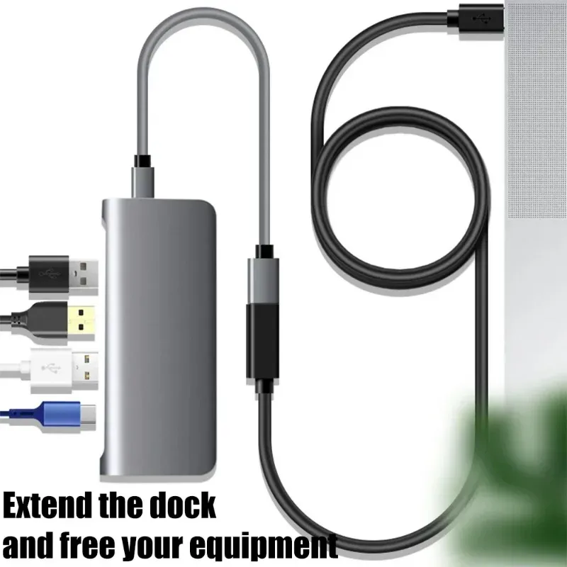 1-2PCS USB C Data Cable Type-C Male To Female Cable Extensor 8k High-speed Charger Wire Connector for Samsung Xiaomi PC Laptop - image 6