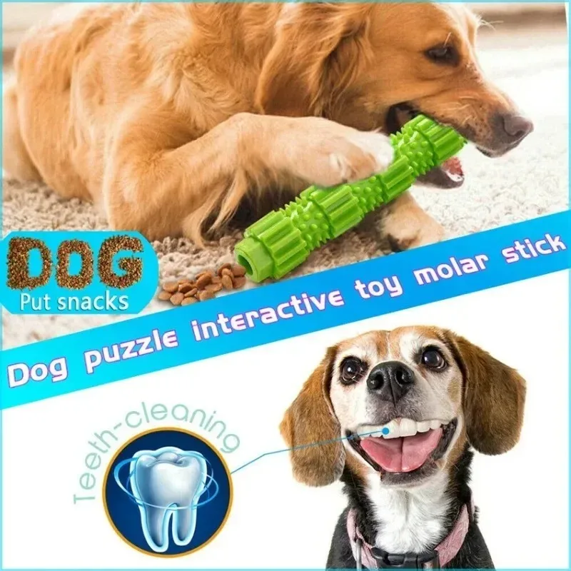 Dog Chew Toys Heavy Duty Rubber Aggressive Chewer Teeth Grinding Cleaning Gear Shape Random Color Teeth Grinding and Cle image 3