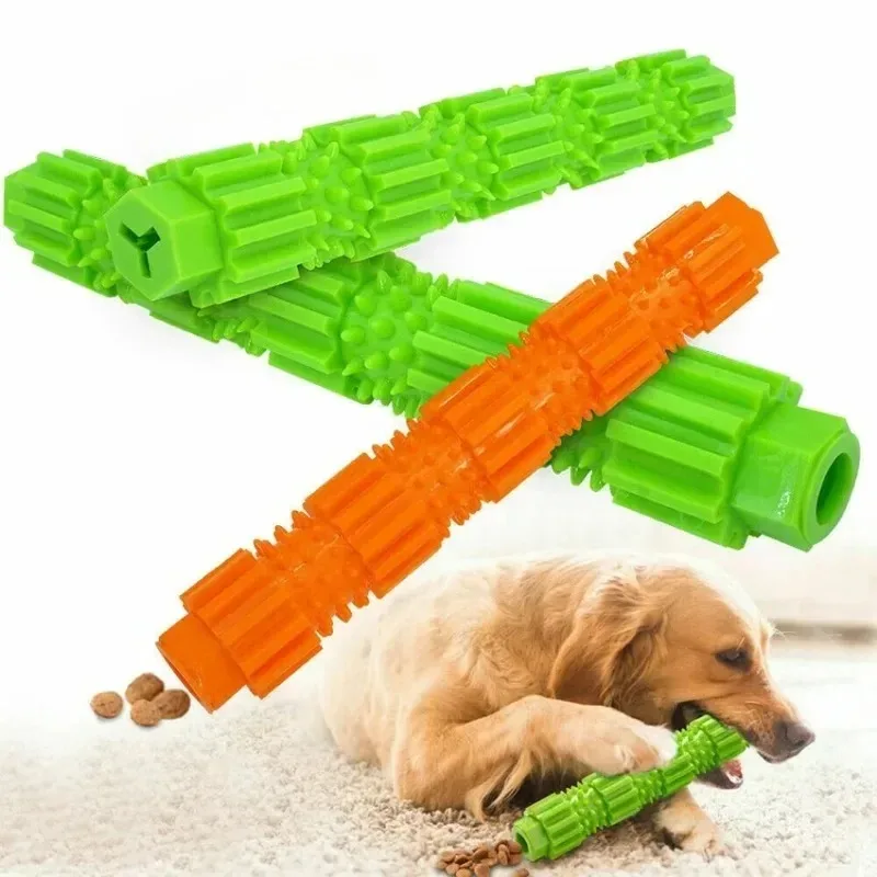 Dog Chew Toys Heavy Duty Rubber Aggressive Chewer Teeth Grinding Cleaning Gear Shape Random Color Teeth Grinding and Cle image 4