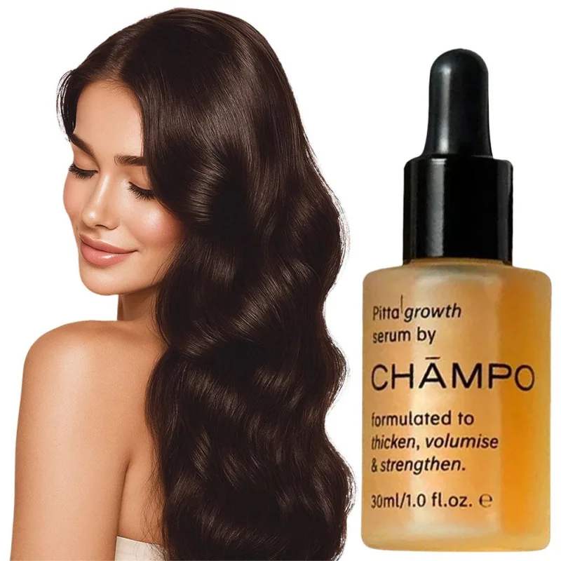 CHAMPO Pitta Hair Growth Serum 30ml Anti-Hair Loss Essence for Thickening & Volumising, Strengthens Hair, Nourishes Scal image 2