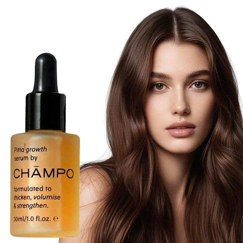 CHAMPO Pitta Hair Growth Serum 30ml Anti-Hair Loss Essence for Thickening & Volumising, Strengthens Hair, Nourishes Scal image 3