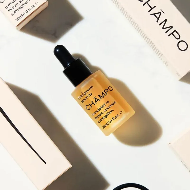 CHAMPO Pitta Hair Growth Serum 30ml Anti-Hair Loss Essence for Thickening & Volumising, Strengthens Hair, Nourishes Scal image 5