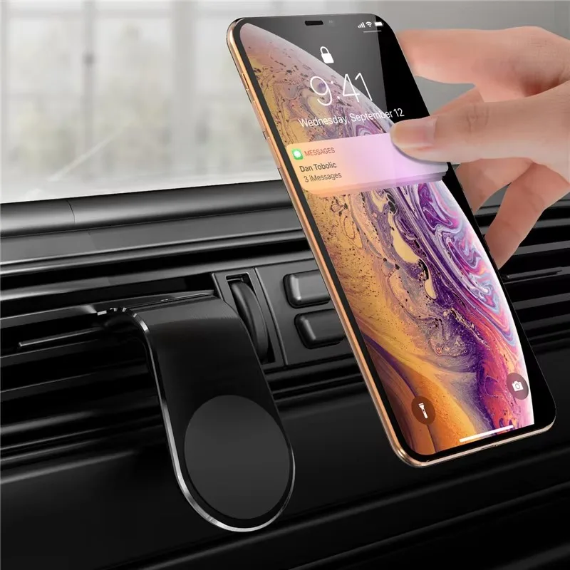 Magnetic Car Phone Holder Air Vent Clip Mount 360 Rotation Mobile Bracket GPS Cell Phone Stand in Car For IPhone Samsung Huawei - image 1