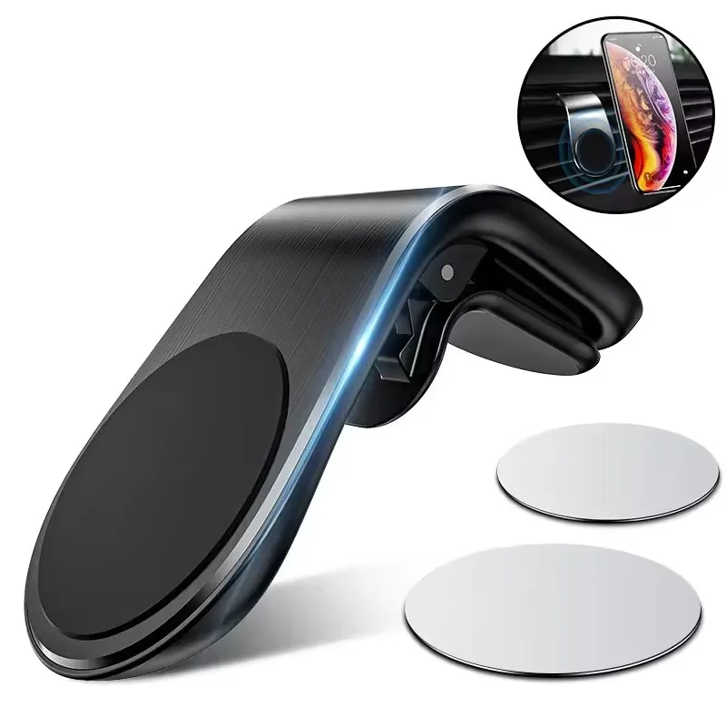 Magnetic Car Phone Holder Air Vent Clip Mount 360 Rotation Mobile Bracket GPS Cell Phone Stand in Car For IPhone Samsung Huawei - image 2