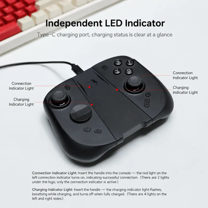 MOBAPAD Charging Grip Charger Stand for MOBAPAD M12 HD/S Joypad, Type-C Charging Port and Charging Protection Game Accessories - image 3