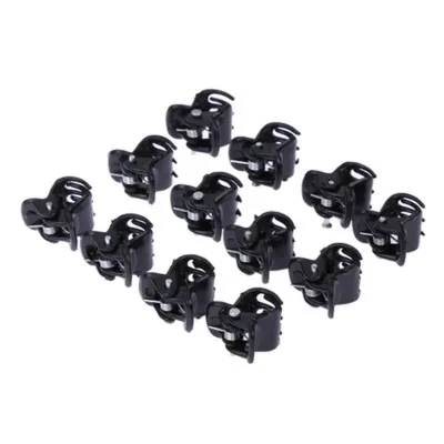50-Pack Mini Hair Claw Clips Black and Colourful