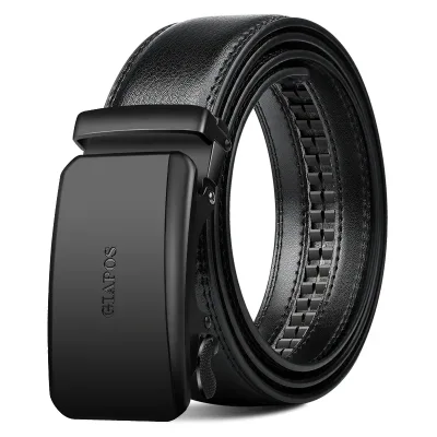 Black Genuine Leather Belt 130-150cm