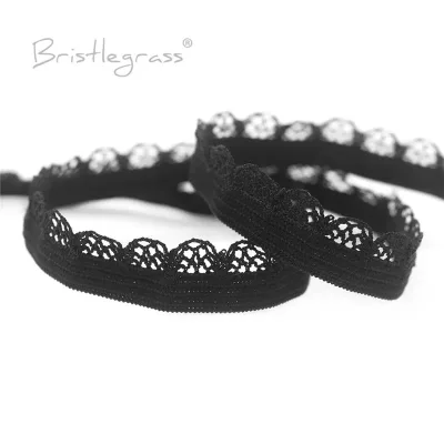 BRISTLEGRASS 10mm Picot Loop Frilly Lace Elastic Band Sewing Trim