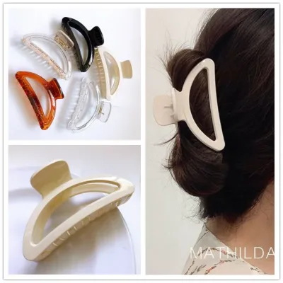 Large Solid Acrylic Hair Claw Clip Ponytail Holder