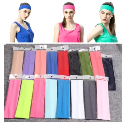 Sports Sweat Head Hair Bands Gym Yoga Women Exercise Tennis Racket ...