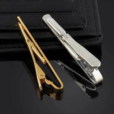 New Men Metal Silver Gold Simple Necktie Tie Bar Clasp Clip Clamp Pin Men Stainless Steel For Business Necktie Tie Clasp