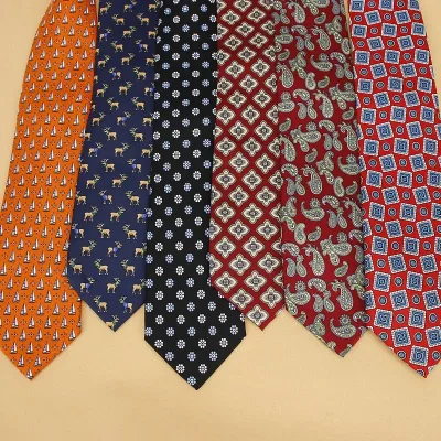 New Designs Classic Silk Men Tie Floral Plaid 9cm Red Printed Necktie Gravata Ties for Men Formal Wear Business Wedding 