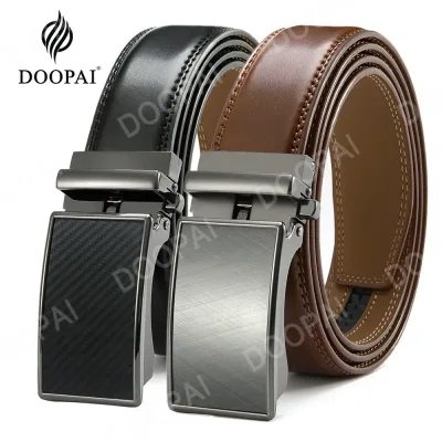 Mens Leather Ratchet Belt