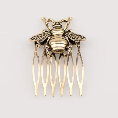Ponytail Holder Bee Retro Hairpin Comb Hair Clip Retro Alloy Women Girls Hair Accessories Ancient Style заколка для воло
