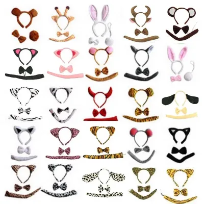 Plush Animal Ear Headband for Party