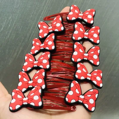10Pcs/set Cute Bow-knot Heart-shaped Children Hair clip Girls Sweet Hair Ornament Hairpins Barrette Headband Hair Access