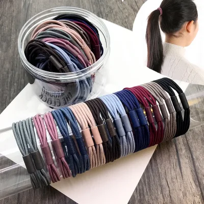 10PCS/Set Girls Nylon Elastic Hair Bands Candy Colors Rubber Band Children Headband Scrunchie Fashion Hair Accessories F