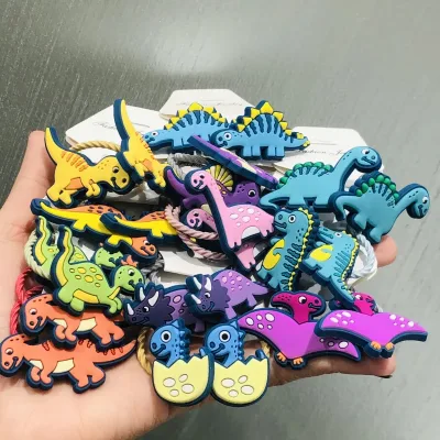 2x Dinosaur Hair Scrunchies for Girls