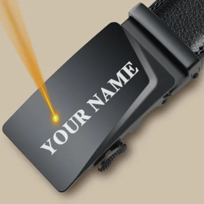 FREE Engraving Name & LOGO Automatic Buckle Waist Belt Men Personalized Fathers's Day Birthday Anniversary Gift for Husb
