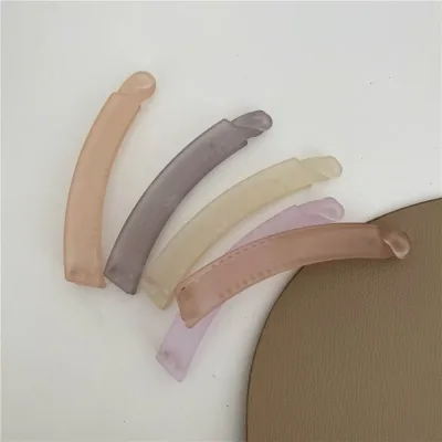 Korean Matte Transparent Acrylic Banana Clip Simple Ponytail Holder