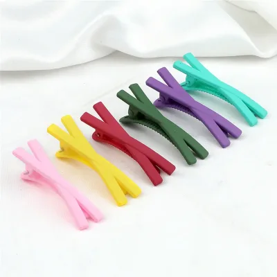 5Pcs Fashion X Shaped Hair Clips Solid Color Matte Barrettes Colorful Sweet Hairpins For Girls Women Hair Accessories Ha