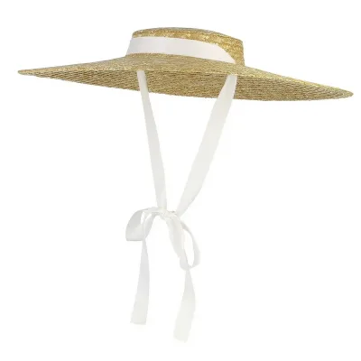 2022 Womens Summer Hats New Large Brim STRAW HAT Summer Hats For Women Beach Cap Flat Top Sun Hat Straw SUMMER HAT For W