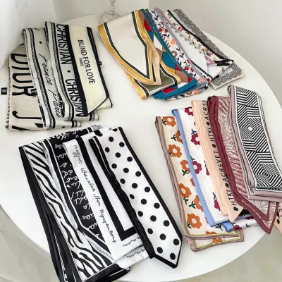Long Hair Bows Scarf Headscarf Fashion Hair Ties Ribbons Multifunctional Headband Bandana Elastic Hair Accessories For W