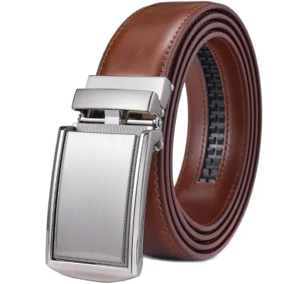 Men's Leather Ratchet Belt 3.5cm Wide