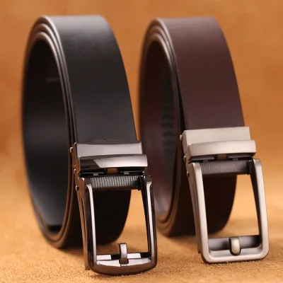 New High Quality Luxury Genuine Leather Belt Designer Belts Men Automatic Buckle Business Trouser Strap Cinturones Hombr