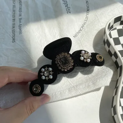 Baroque Crystal Hair Claws Jewelry For Women Chinese Boutique Headdress Luxury Handmade Gem Hair Accessories Hairpins Wh