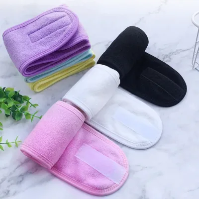 Head Bands Adjustable Wide Hairband Yoga Spa Bath Shower Makeup Wash Face Cosmetic Headband for Women Ladies Make Up Acc