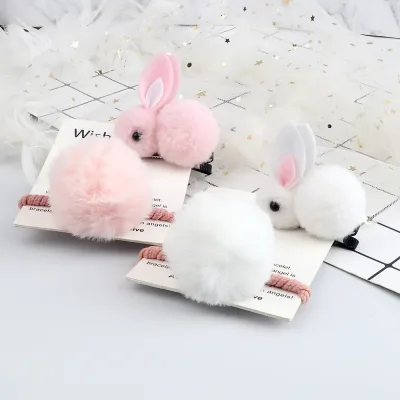 Cute Plush Rabbit Hair Bands