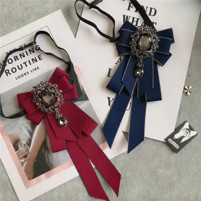 Rhinestone Bow Tie For Women