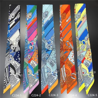 Gorgeous Saddle Print Summer Scarf 2023 Brand Design Women Skinny B...