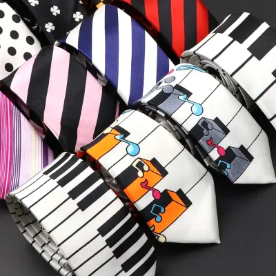 Men's Colorful Musical Notes Tie 5cm