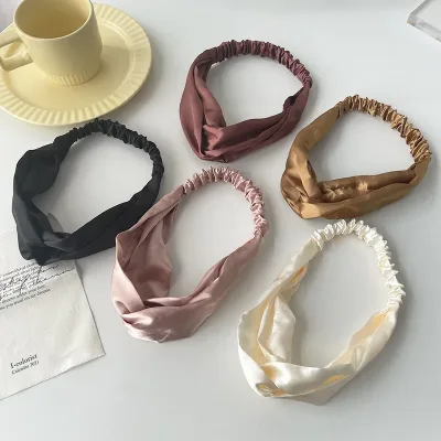 Silk Cross Top Knot Headband