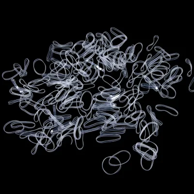 New 200 Pcs Child Baby Gum Transparent TPU Disposable Elastics Hair Bands Girls Ponytail Holder Rubber Bands Hair Access