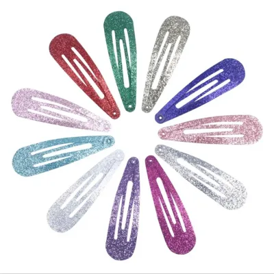 20Pcs/Lot Hair Accessories Candy Color Dripping Glitter Powder Hair Clip Princess Barrette Hairclip Headdress Hairpins f