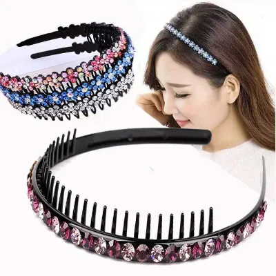 New Fashion Hot Selling Exquisite Luxurious Rhinestone Crystal Headband Hair Band for Women Girl Hair Accessories Headwe