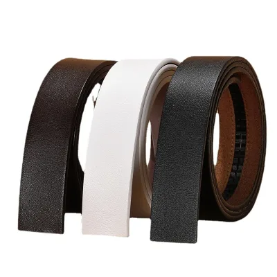 New Men's No Buckle Belt Body Strap Without Buckle Belts Men Good Quality Male Belts Automatic Belt for Men 3.5cm Belts