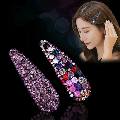 Rhinestone Hair Clip Barrettes