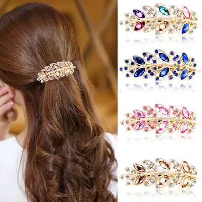 Women's Crystal Hair Clip with Rhinestone Detail