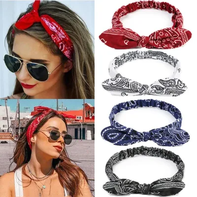 Women's Boho Cross Bowknot Headband